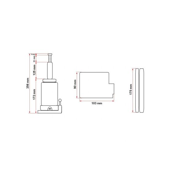Cric hidraulic 5 tone Cod: DISCRH5-poza 2-Dacenergy.ro