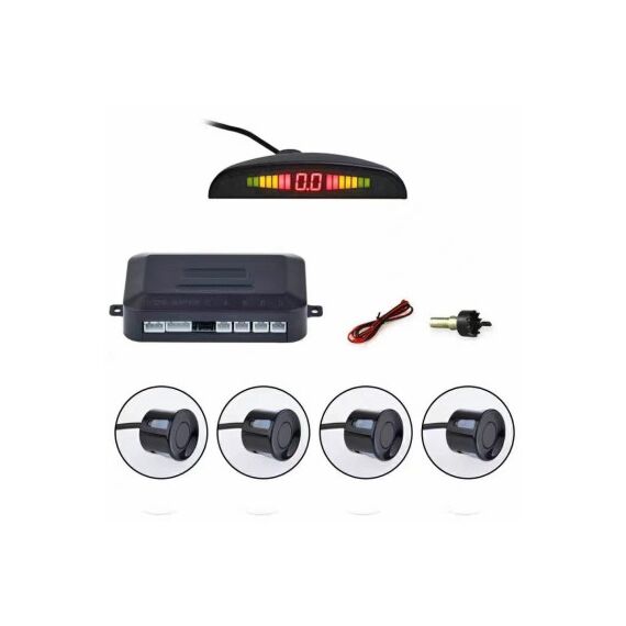 Sistem de parcare cu 4 senzori display si sunet 12V Cod: 4001-poza 2-Dacenergy.ro