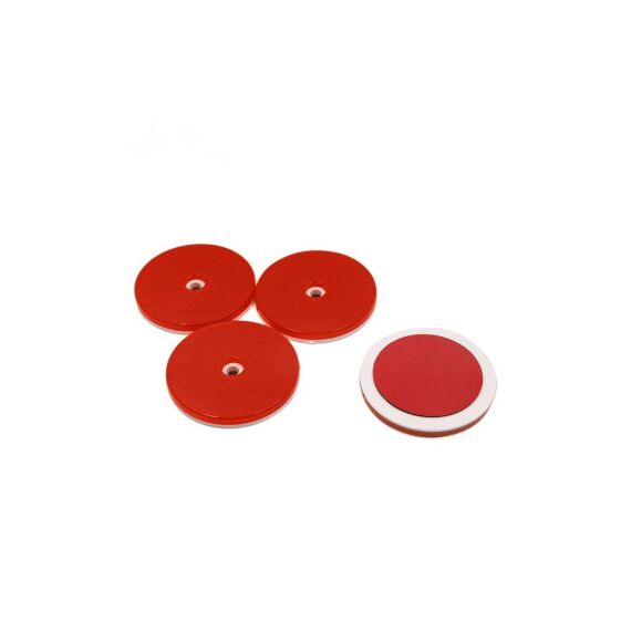 Set reflectoare rotunde rosii 61x6 mm Cod: 9032-Dacenergy.ro
