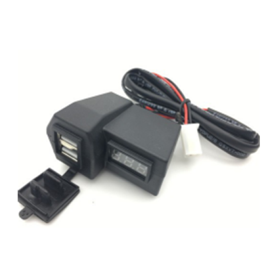Mufa USB + voltmetru moto Cod:052202-Dacenergy.ro