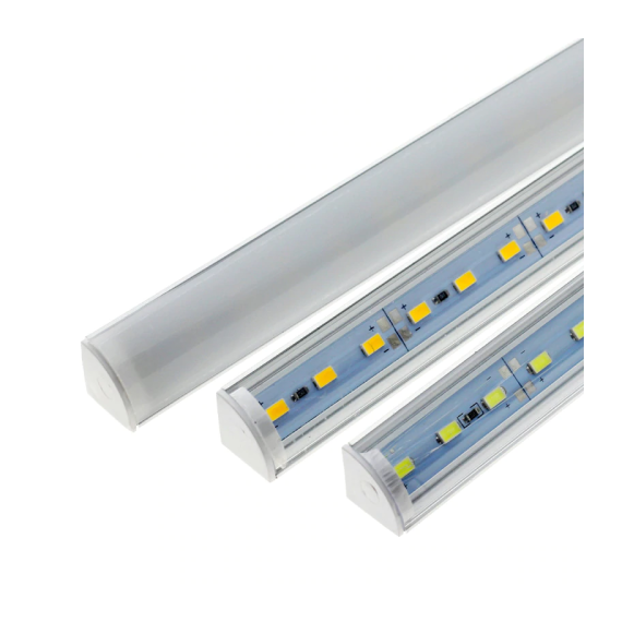 Banda Led rigida 5730 korea chip cu profil pe colt, 1m  12V  Lumina Alb 6000k 18W   Cod: ALSZ11-Dacenergy.ro