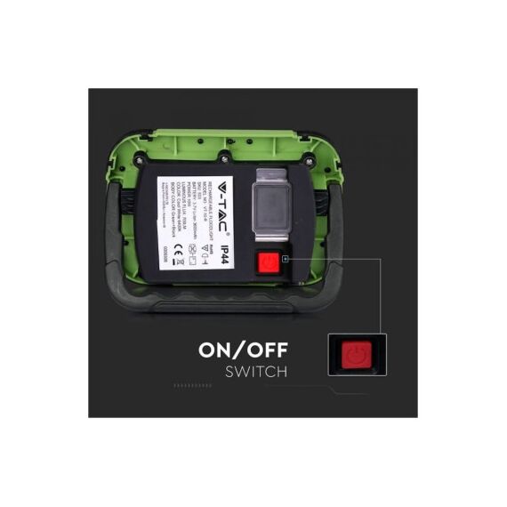 Proiector LED Reîncărcabil Cip SAMSUNG 10W USB + SOS Funcție IP44 4000K COD: 20037-poza 5-Dacenergy.ro
