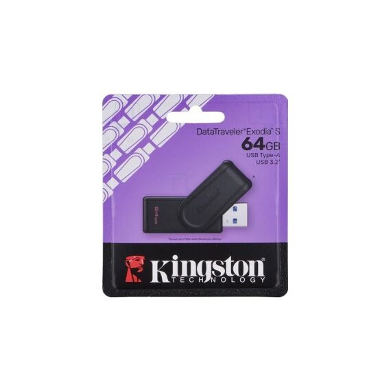 Stick memorie USB 64GB Kingston DataTraveler DTX 64GB USB 3.2 negru Cod: DTX/64GB-poza 2-Dacenergy.ro