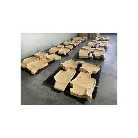 Covoare cauciuc tavita Bej compatibile Seat Leon II 2005–2012 Cod: 3D 62019B A10-poza 2-Dacenergy.ro