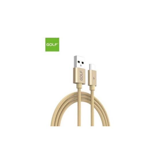 Cablu USB Type C fast charge auriu Golf Cod: GC-76T-Dacenergy.ro
