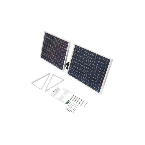 Lampa LED 126x0.5W cu panou solar 25W si baterie 7V/10Ah BK69236-poza 2-Dacenergy.ro