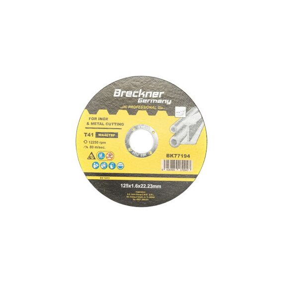 Panza disc flex pentru taiat si polizat inox T41 125x1.6x22mm   Cod: BK77194-Dacenergy.ro
