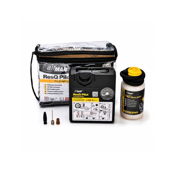 Kit compresor AirMAN ResQ Pilot Mobility  pentru anvelope de 12 "-17"  300ml Cod: 570656-Dacenergy.ro