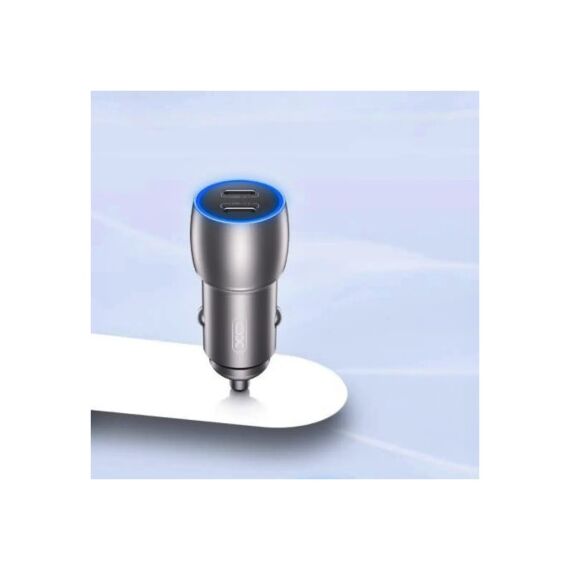 Incarcator auto SMART Quick charge USB PD 40W type C +cablu lightning compatibil Iphone  Cod:XO-CC51-Q189A-poza 3-Dacenergy.ro