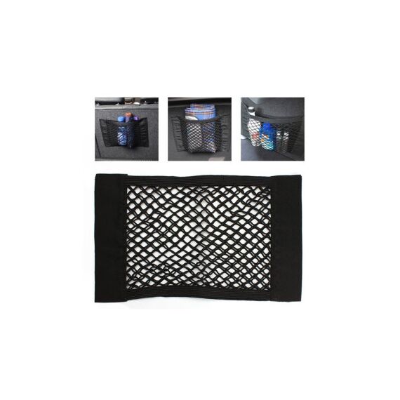 Plasa elastica / organizator portbagaj tip buznar cu scai si banda dublu adeziva L  25x50cm Cod: EM-50-Dacenergy.ro