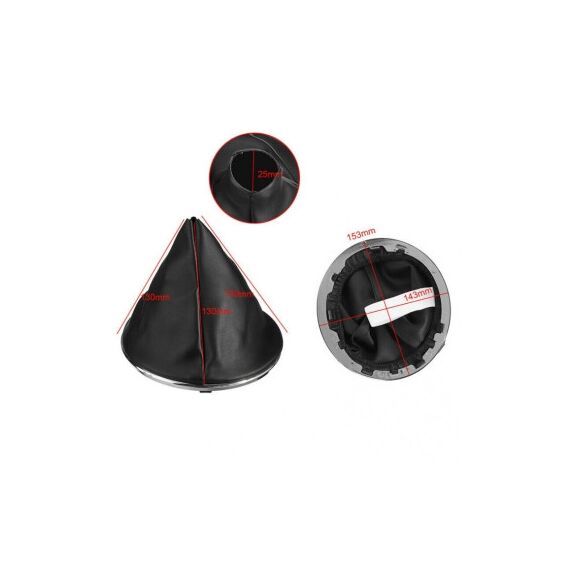 Manson schimbator viteze  piele ecologica  compatibil  Fiat 500/ 500C Cod:FXFIAT-18-poza 2-Dacenergy.ro
