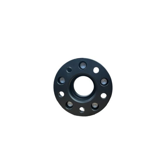 Distantier janta auto 25 mm 5x112 centrare 66.6–57.1 prindere dubla cu piulite M14x1.5 con drept negru Cod: DST3008-poza 4-Dacenergy.ro