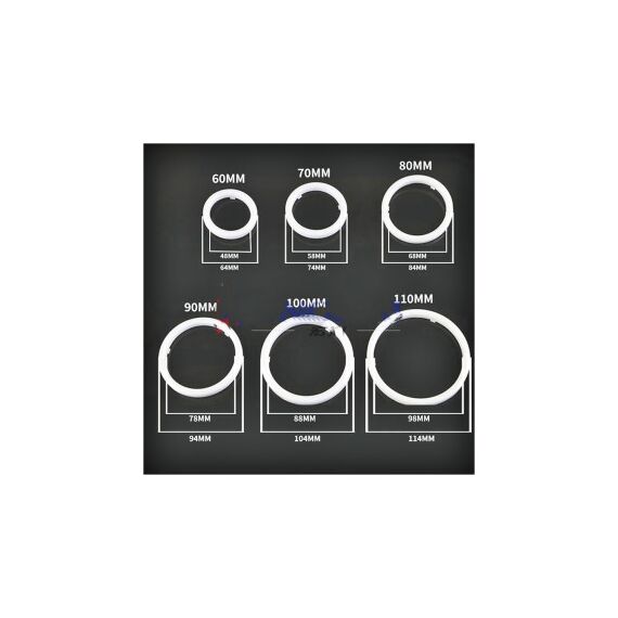 Inele angel eyes LED COB 12V waterproof  Diametru: 60 mm  Cod: HH-YG60-poza 3-Dacenergy.ro