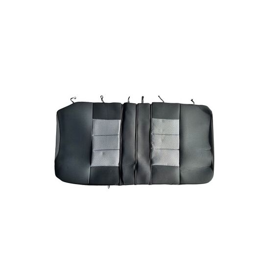 Huse scaune auto universale premium  cu bancheta spate fractionata negru gri Cod: F3001-P1-poza 4-Dacenergy.ro