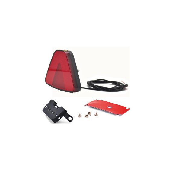 Lampa pozitie si stop frana LED F1 lumina neon rosie cu joc de lumini 12V Cod: ZC-METR1-poza 2-Dacenergy.ro