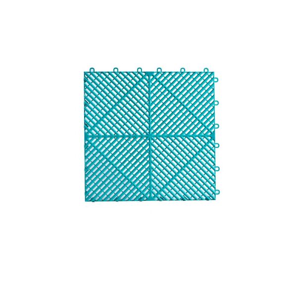 Pardoseala modulara ventilata PP 40x40x1.8cm garaj trafic intens Verde Turcoaz Cod: PM10031-Dacenergy.ro