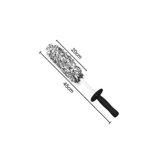 Perie microfibre curatat si spalat jante auto 45cm maner lung  Cod: XH-2106-poza 4-Dacenergy.ro