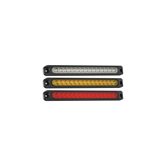 Lampa laterala LED rosie cu 3 functii lumina continua flash semnalizare dinamica 12-24V Cod: ZC-15LEDR-Dacenergy.ro