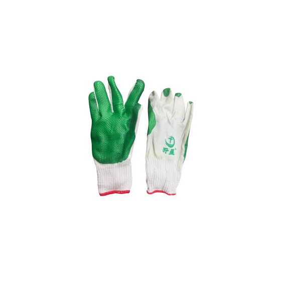 Manusi de lucru din bumbac  cauciuc verde-alb marimea 10  stea / luna-poza 2-Dacenergy.ro