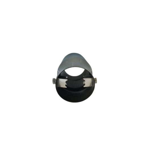 Ornament toba inox Premium, model tesit cu perforatii, intrare 6.5 cm, iesire 6.9 cm, lungime 15 cm Cod: 7656G-poza 4-Dacenergy.ro