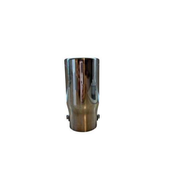 Ornament toba inox Premium, intrare 6.5 cm, lungime 15.5 cm, diametru exterior 7.5 cm Cod: 7657G-Dacenergy.ro