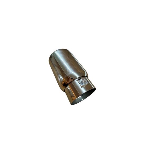 Ornament toba inox Premium, intrare 6.3 cm, lungime 13 cm, diametru exterior 7.5 cm Cod: 7100110-poza 2-Dacenergy.ro