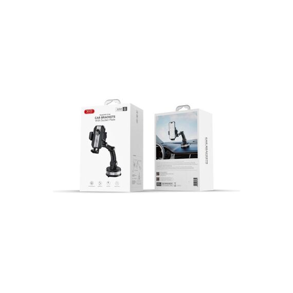 Suport telefon premium cu ventuza cu fixare pe sticla sau bord Cod: XO C146-poza 7-Dacenergy.ro