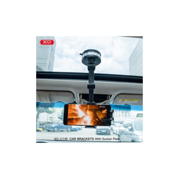 Suport telefon premium cu ventuza cu fixare pe sticla sau bord Cod: XO C146-poza 6-Dacenergy.ro