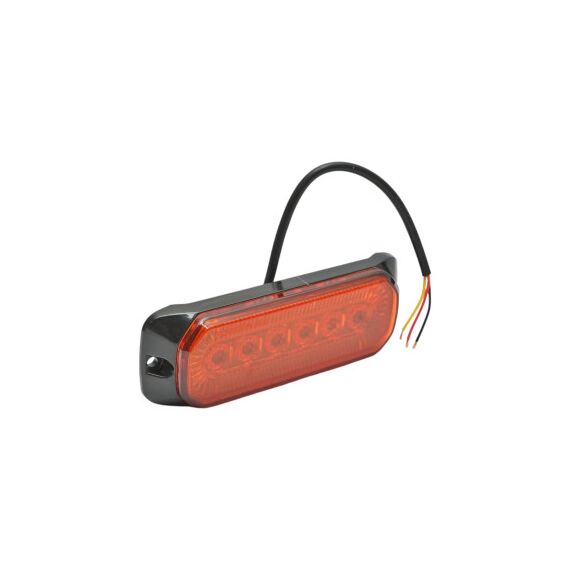 Lampa laterala stroboscopica LED 12-24V galbena 9 functii 132x46x19mm FR1287 Cod: BK98690-poza 3-Dacenergy.ro