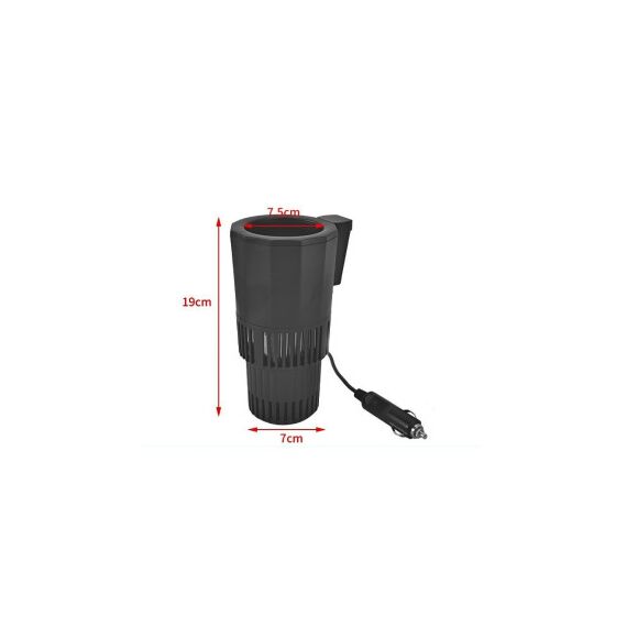 Suport auto inteligent pahare 2 in 1 racire incalzire LED touch bricheta 12V Cod: AC-8700-poza 6-Dacenergy.ro