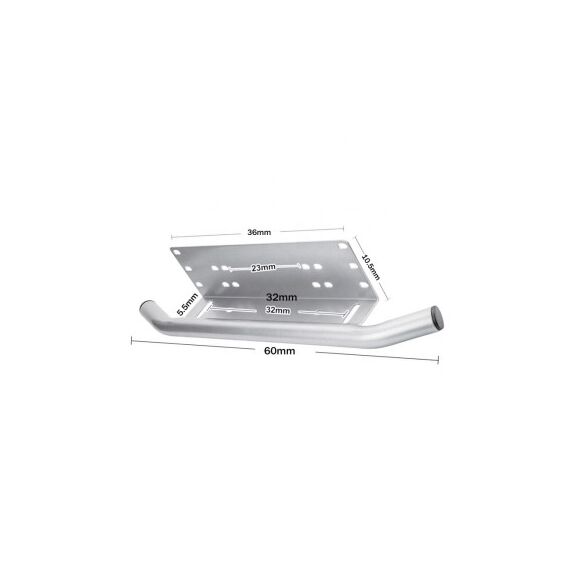 Bullbar aluminiu tip suport numar si proiectoare argintiu Cod: HH-BLB15-poza 3-Dacenergy.ro