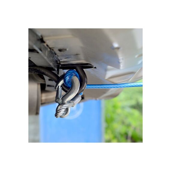 Carlig pentru chinga metalic cu siguranta 125g pentru ancorare si tractare-poza 2-Dacenergy.ro