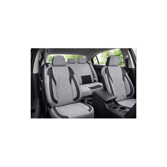 Huse scaune auto universale fractionate XL Premium compatibile SUV si Limuzine gri negru Cod: HNG2504-5-poza 4-Dacenergy.ro