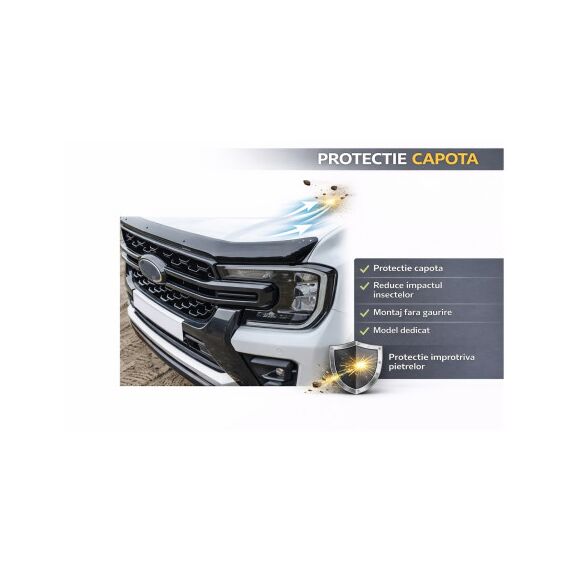 Deflector capota auto compatibil Ford Ranger V 2023-> Cod: 34002-poza 2-Dacenergy.ro