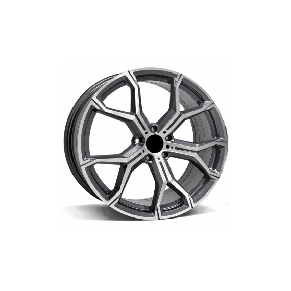 Jante PDW 22x10 fata 22x11 spate 5x112 ET40 ET35 gri antracit polish compatibile BMW Cod: LC5445F12 NX / LC5445R95 NX-Dacenergy.ro
