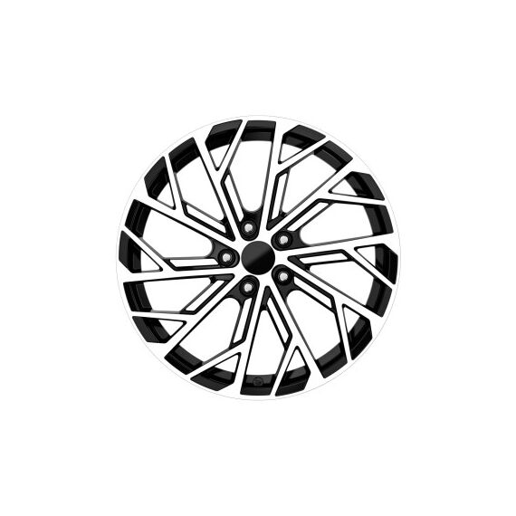 Jante DY817 KM 17x7.5 5x100 ET35 negru polish diamond cut compatibile Skoda Volkswagen Audi Seat Cod: DY817-poza 2-Dacenergy.ro