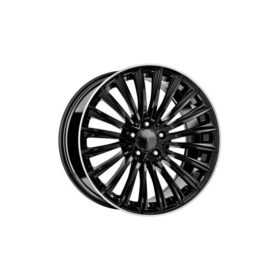 Jante DY988 KM 18x8 18x9 5x112 ET40 ET48 negru margine polish diamond cut compatibile Mercedes Cod: DY988-Dacenergy.ro