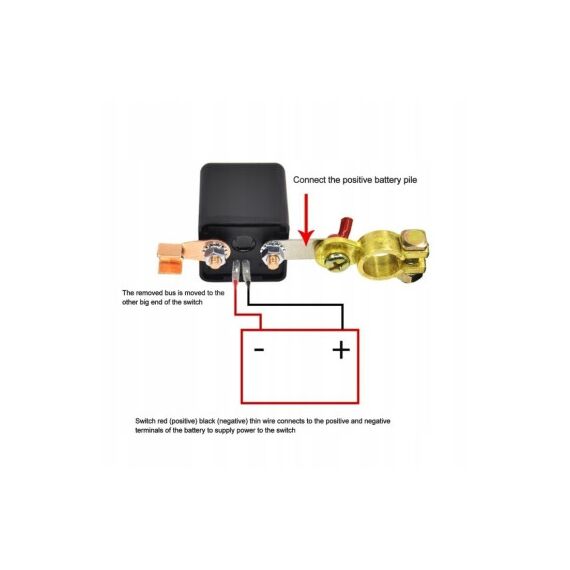 Comutator deconectare baterie auto cu telecomanda 12V 200A antifurt Cod: IN0353-poza 4-Dacenergy.ro