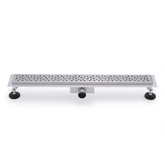 Rigola pentru dus DacEnergy©, realizata din otel inoxidbil, adancimea 52mm, picioruse detasabile, debit scurgere 35l/min, design modern, 90 cm-poza 3-Dacenergy.ro