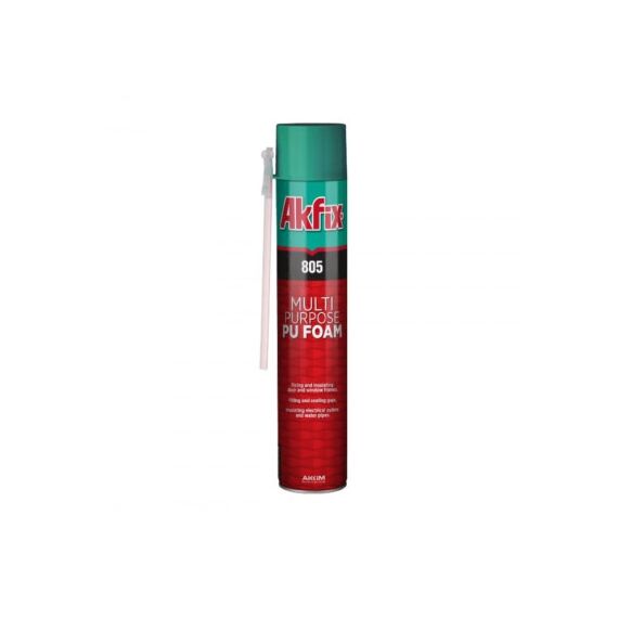 Spuma poliuretanica de montaj cu pai 750 ml Akfix 805 Cod: 805-Dacenergy.ro
