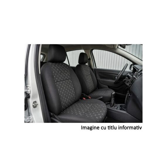 Huse scaune auto compatibile Dacia Logan II 2012-2020 bancheta spate nefractionata Premium Material Textil-Dacenergy.ro
