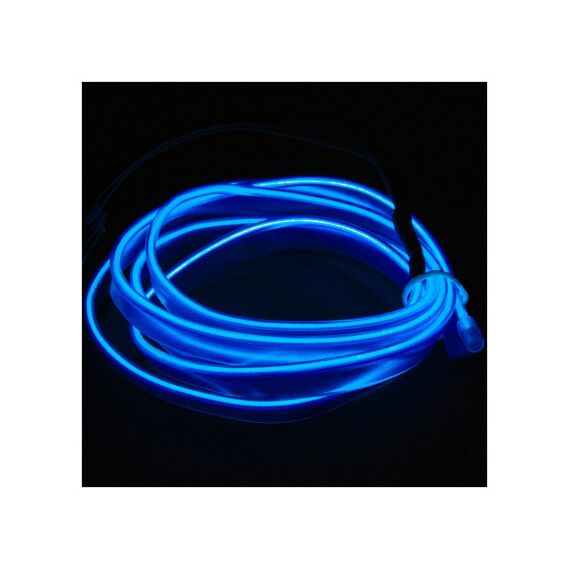 Banda led neon decorativ auto albastru 5 m 12V cu alimentator 220V inclus Cod: MIV-Dacenergy.ro