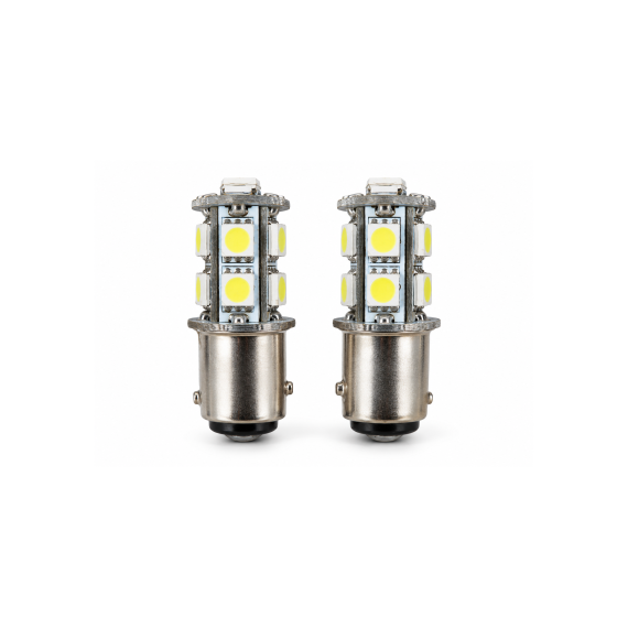 Becuri LED ART P21/5W BAY15D TN Canbus 2 faze 13 SMD 24V lumina alba set 2 bucati-Dacenergy.ro