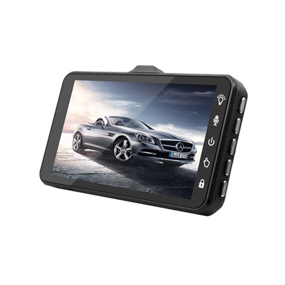 Camera auto DVR DacEnergy©, dual lens, video 1080 P full HD, night vision, G Senzor, detectie miscare, monitor parcare, unghi de filmare 170 °, ecran 4 inch-poza 5-Dacenergy.ro