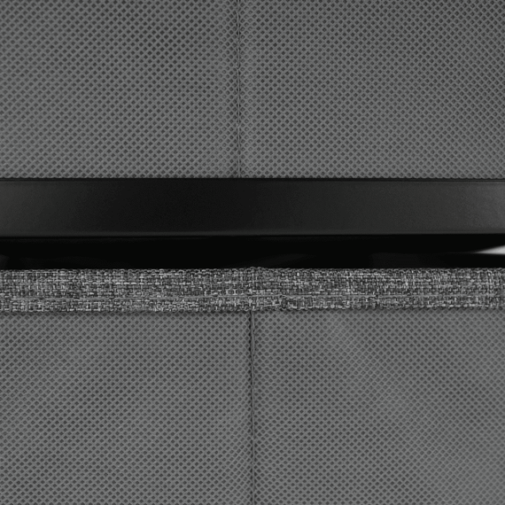 Comoda DacEnergy©, constructie metalica, 2 sertare de panza, 45 x 51 x 30 cm, negru si gri inchis-poza 3-Dacenergy.ro