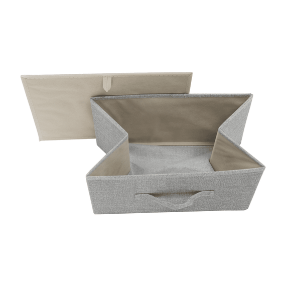 Comoda DacEnergy©, constructie metalica, 5 sertare de panza, 85 x 70 x 30 cm, gri si alb-poza 6-Dacenergy.ro
