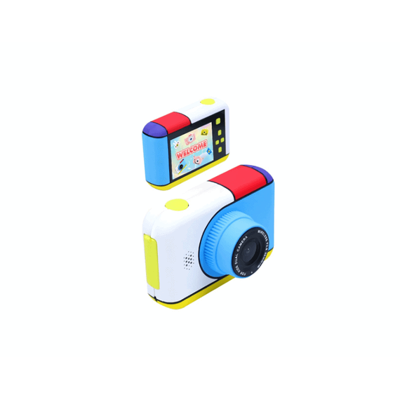 Camera foto/video pentru copii DacEnergy©, design Mickey Mouse, camera duala, jocuri, filtru creativ, ecran IPS de 2,4 inch, culoare galben, Culoare: Galben-poza 4-Dacenergy.ro