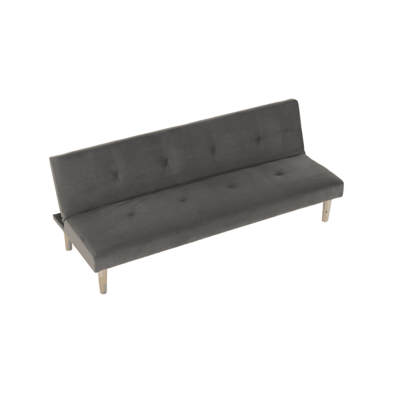 Canapea DacEnergy©, extensibila, design simplu, 3 locuri, sezut din burete, 178 x 68 x 66 cm, gri-poza 9-Dacenergy.ro