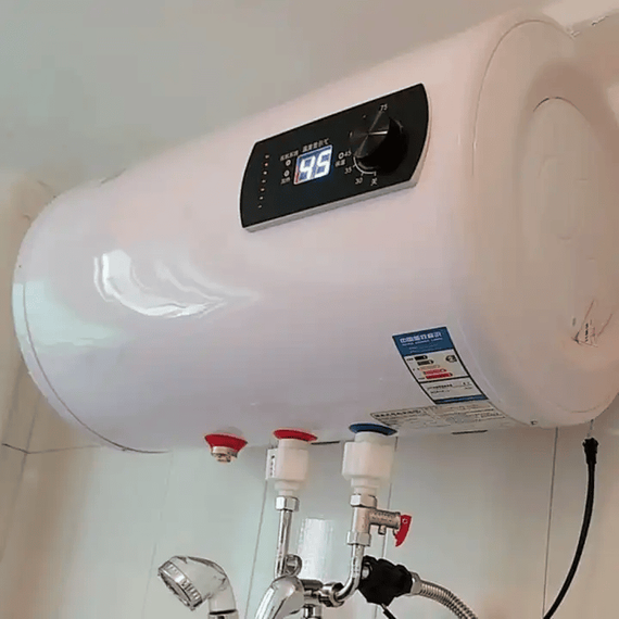 Boiler electric DacEnergy©, ABS si dispozitive electronice, capacitate rezervor apa 120L, reglarea temperaturii apei 30-75 ℃, supapa de siguranta, 3kw, alb-poza 2-Dacenergy.ro
