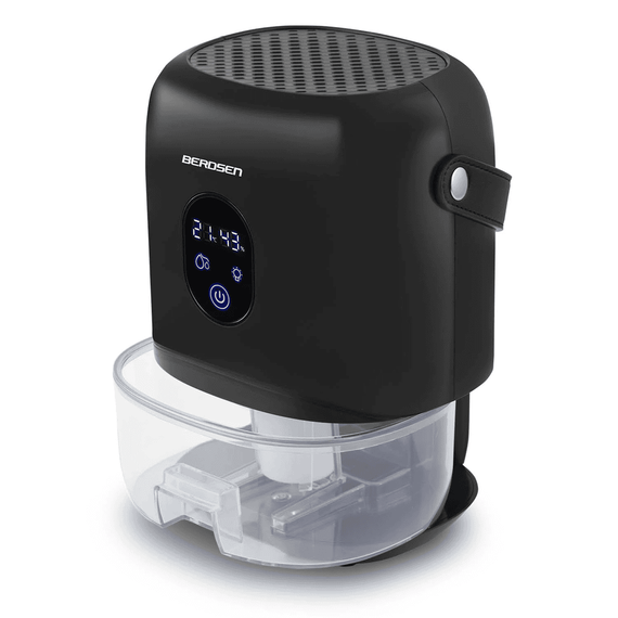 Dezumidificator , rezervor detasabil 1000 ml, alimentare 220 - 240 V, capacitate mare 400 ml/ 24h, 34 dB, 22,5W, tehnologia Peltier, mod de noapte, negru, Capacitate dezumificare zilnica	: 400 ml, Culoare: Negru-poza 2-Dacenergy.ro